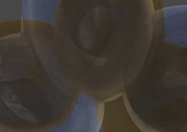 organic shapes moody blue brown