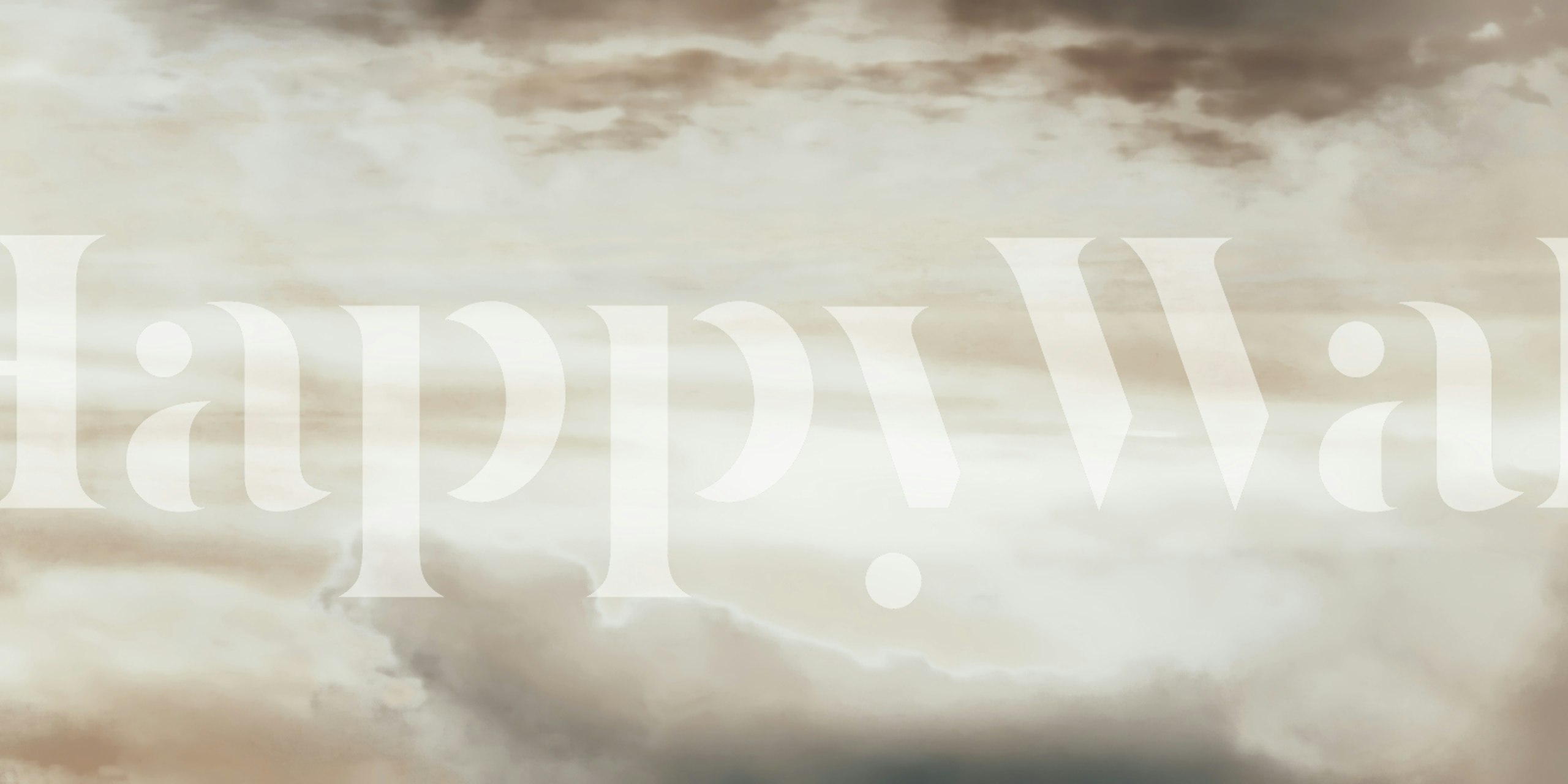 Misty Horizon wallpaper in a room