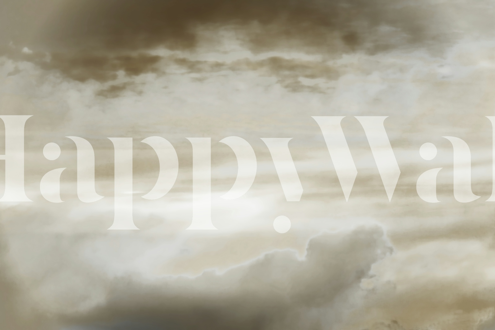 Neutral Cloud Abstract Wallpaper For Bedroom