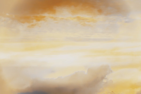 Surreal Golden Clouds