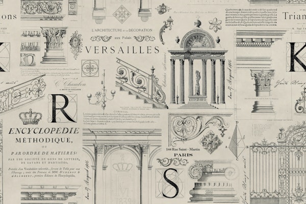 Historic Architecture And Ephemera Beige