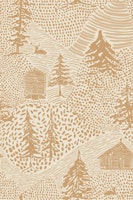 Rustic Cabin Retreat. Mountainous tree cabins tapete