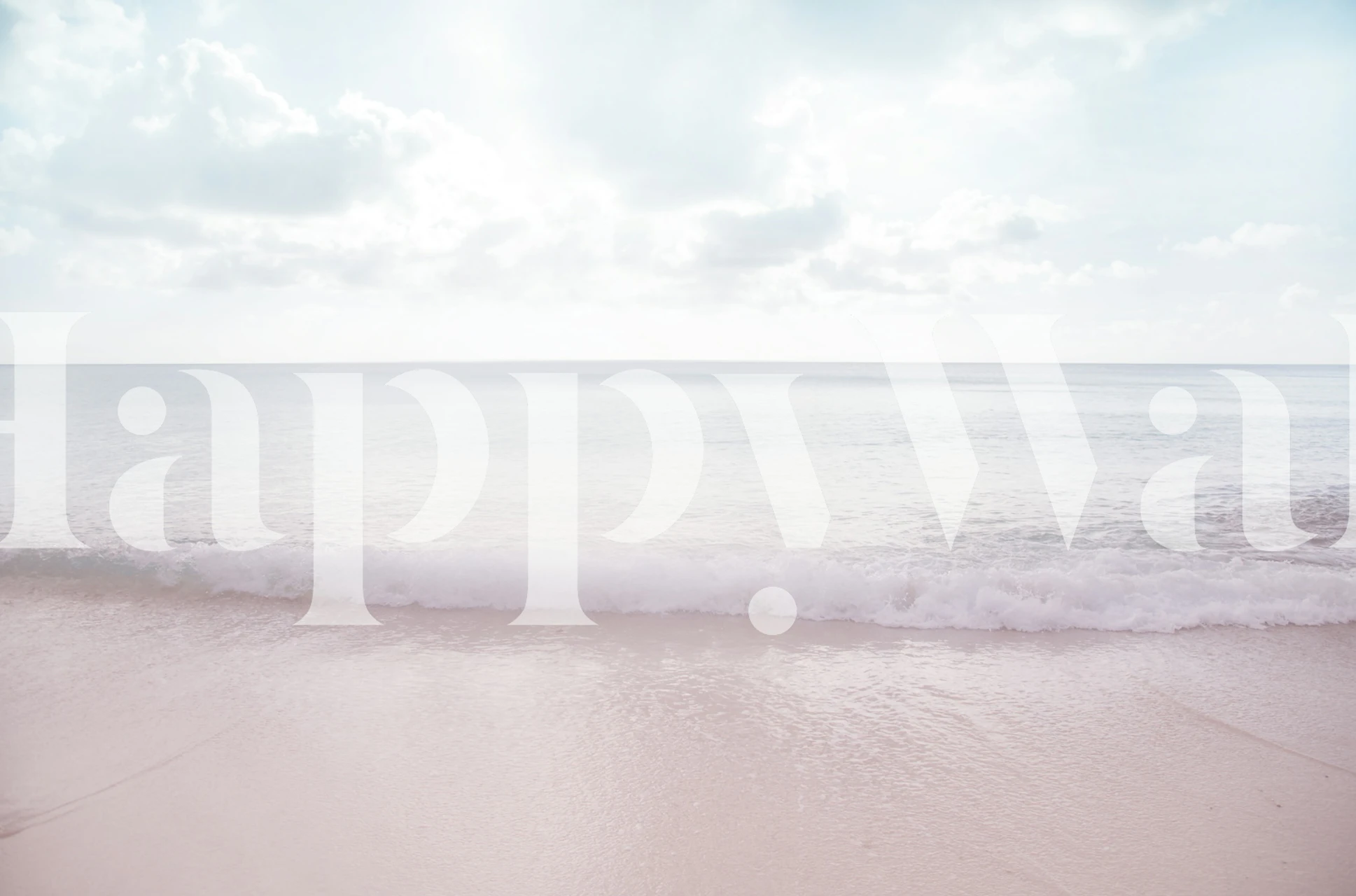 Soft pastel ocean waves with calming colors wallpaper
