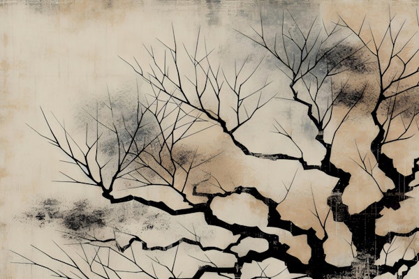 Japandi Forest Abstract