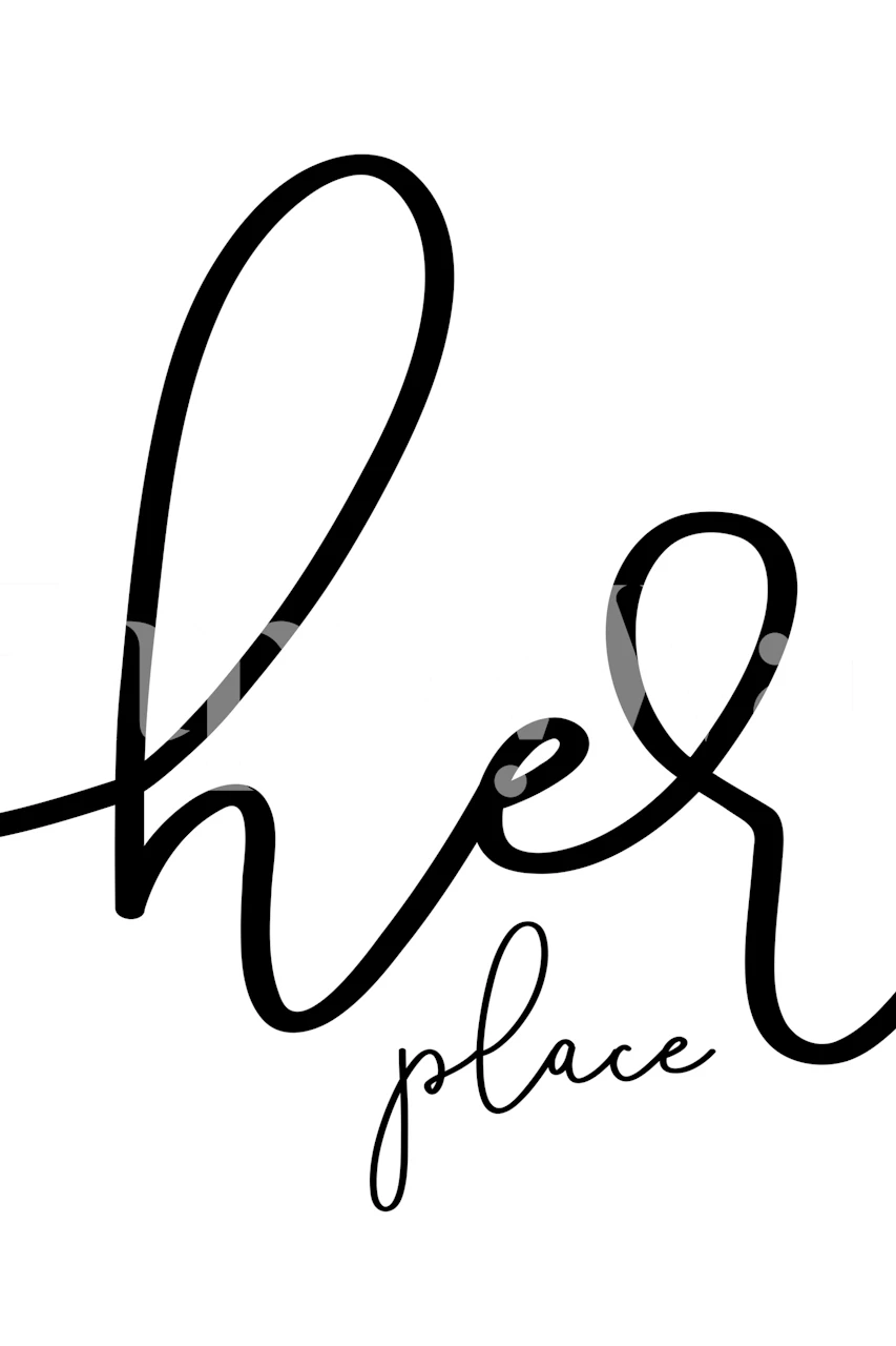 Her place wallpaper design in a room