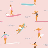 Soul surfers pink carta da parati