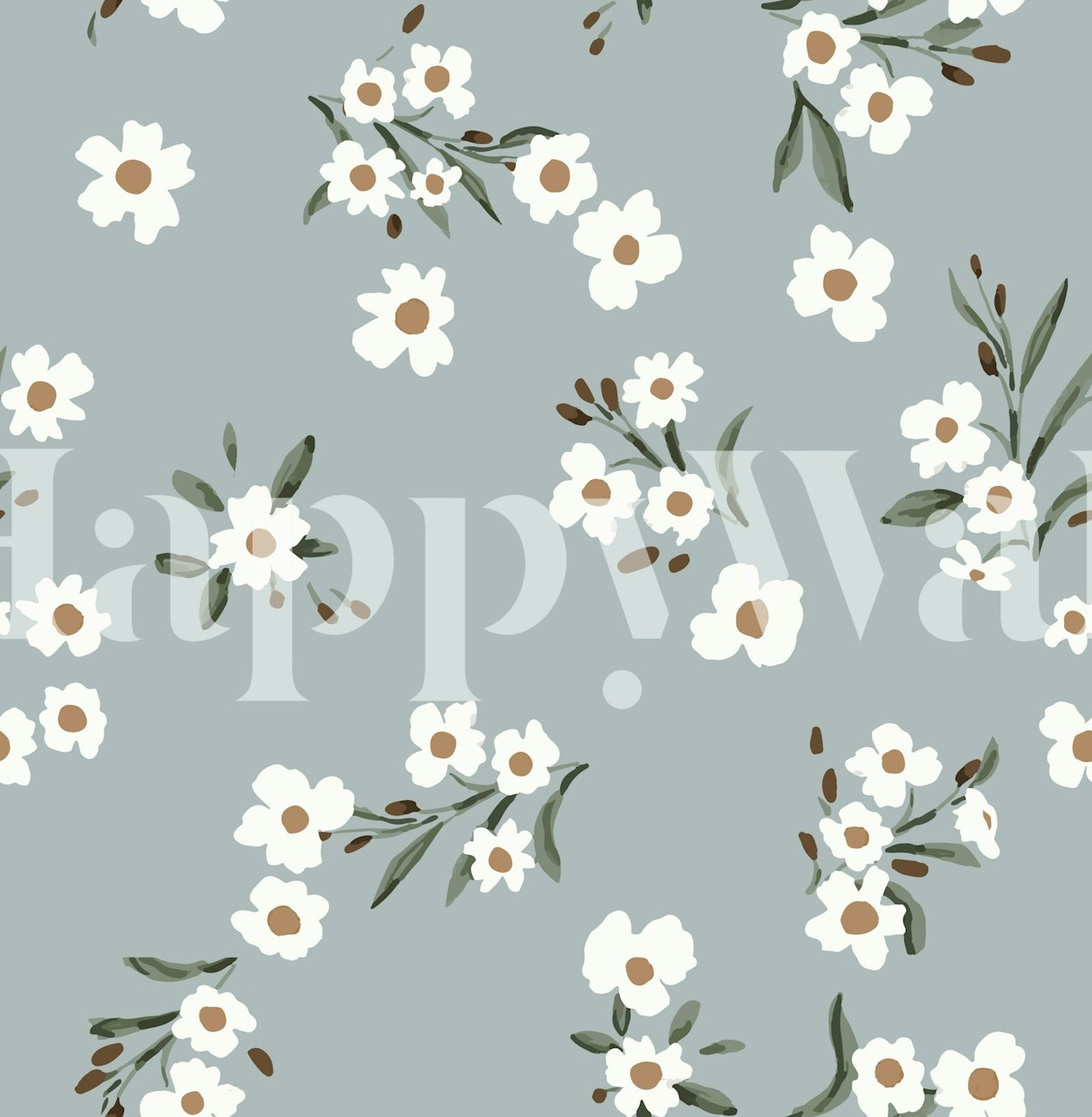 Timeless Garden blommig tapet i ett rum