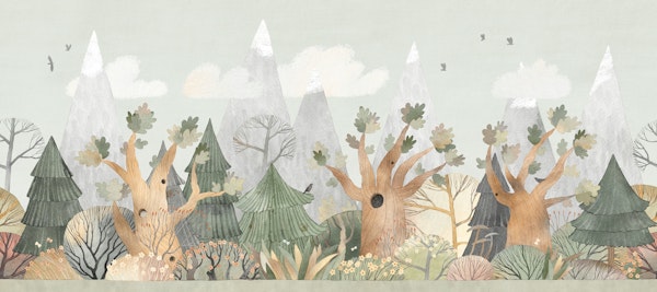 Storybook Forest Scene