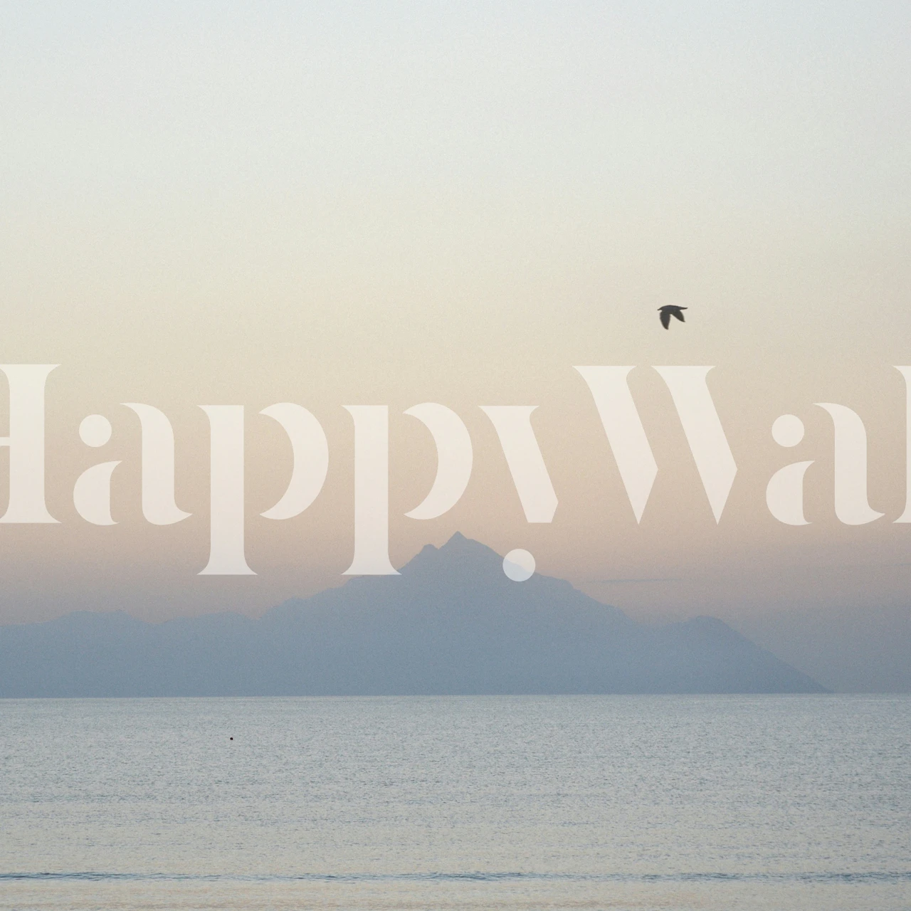 Dawn at Holy Mount Atos wallpaper in a room