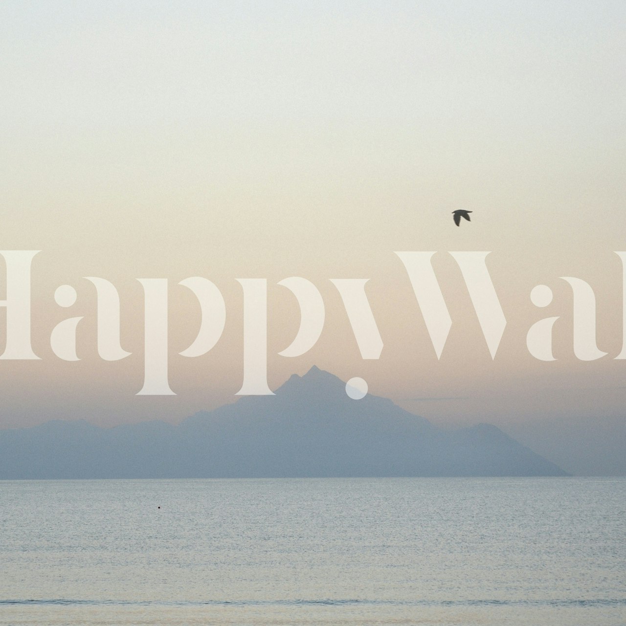 Dawn at Holy Mount Atos wallpaper in a room