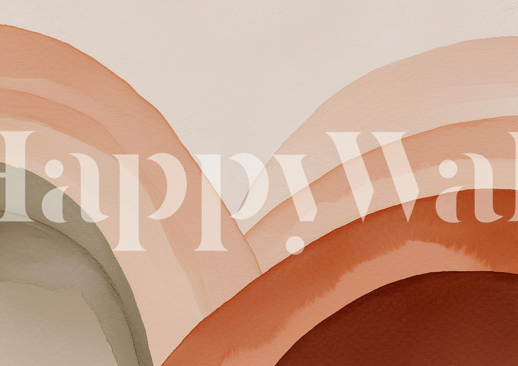 Boho Nursery Arches wallpaper in a room