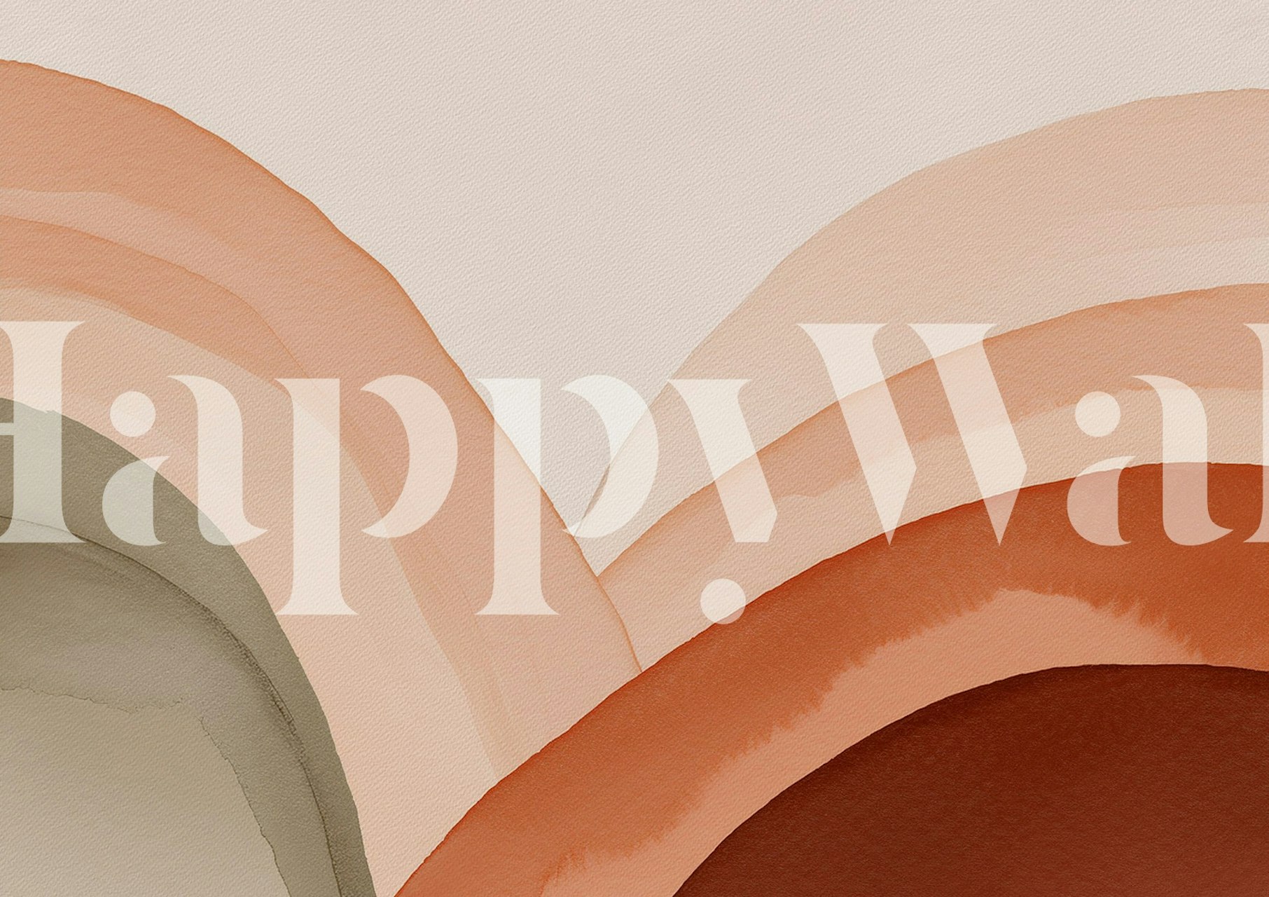 Boho Nursery Arches Tapete in einem Raum