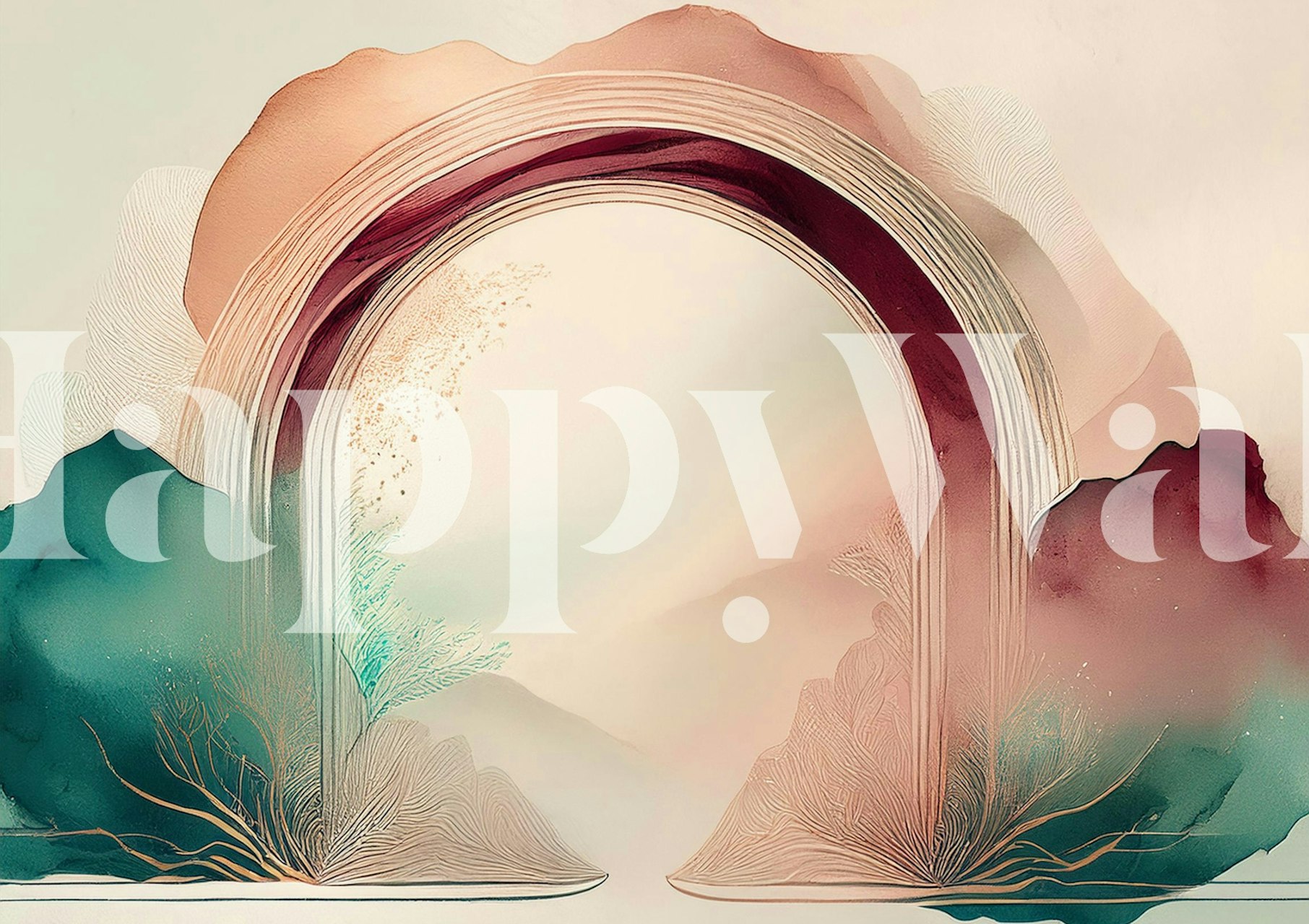 Tapeta Teal Dream Portal u sobi