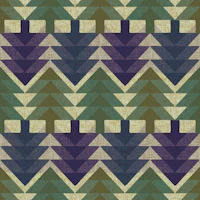 Geometric fir forest sage green purple tapetit