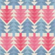 Geometric fir forest baby blue pink