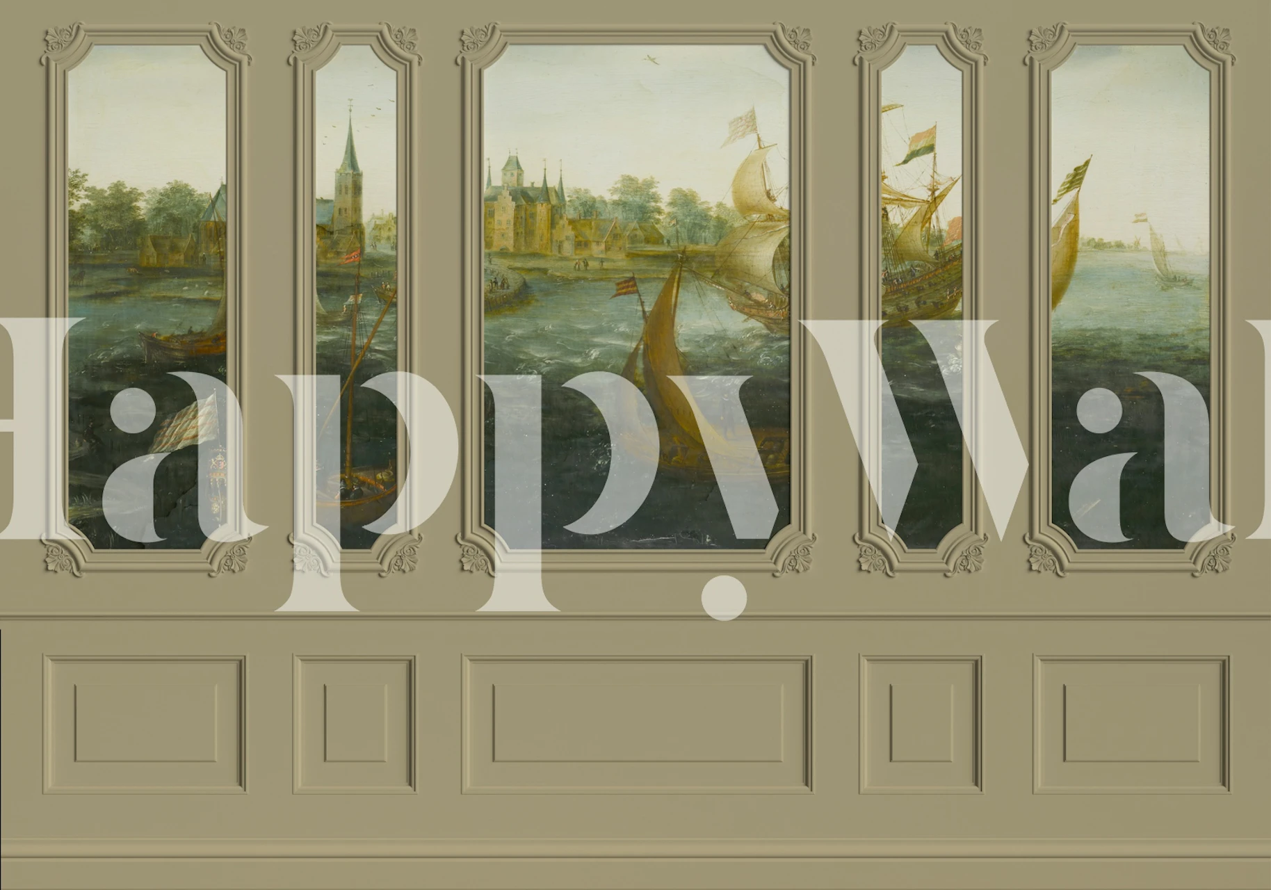 Vintage Maritime wallpaper i et rumindretning