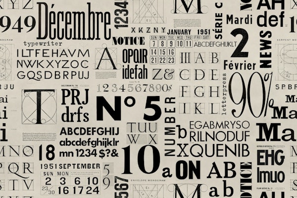 Retro Letterpress Typography Mix