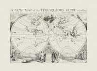 Explore The World Ancient Map ταπετσαρία