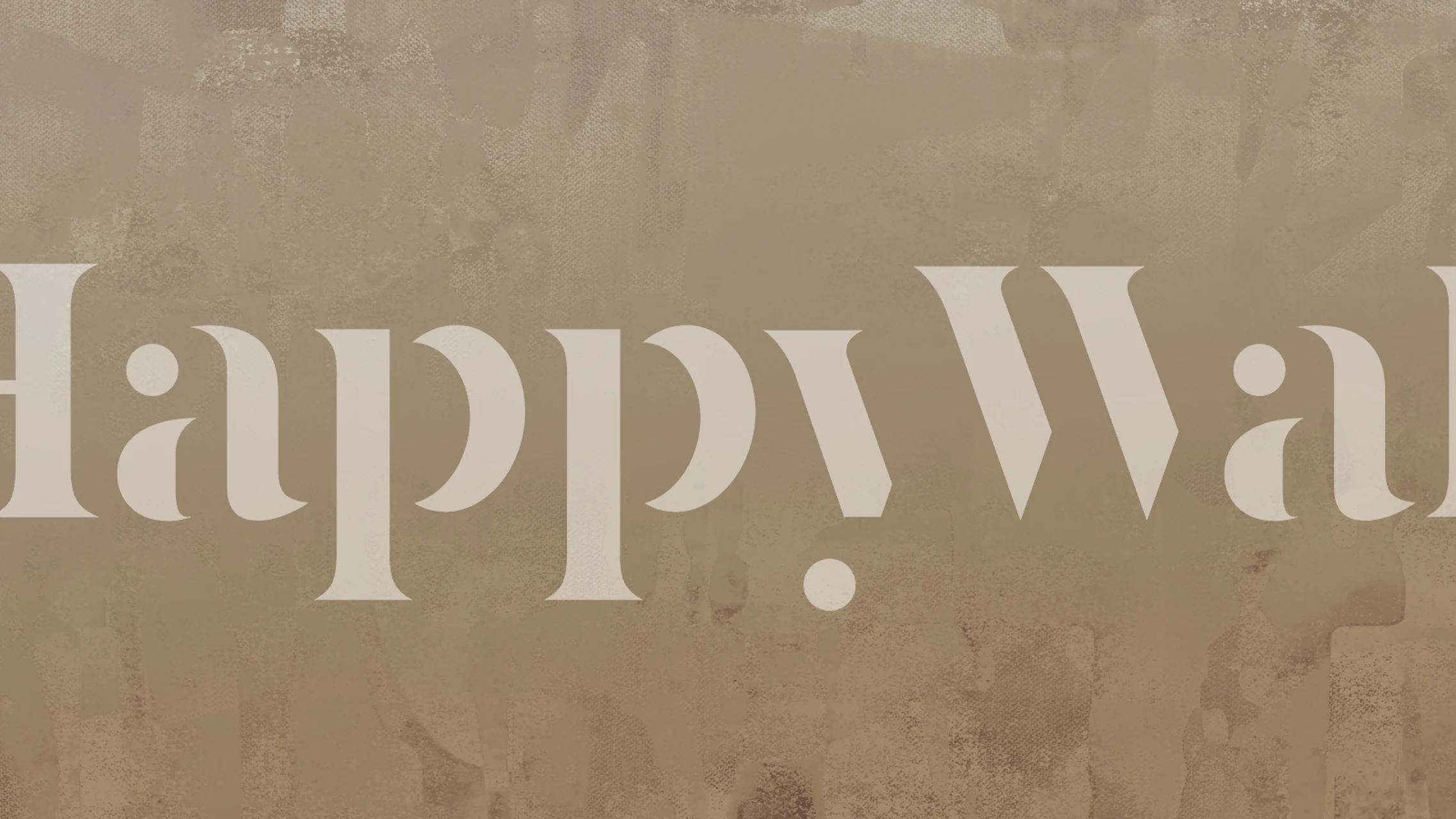 Metallic Urban Art wallpaper in a room