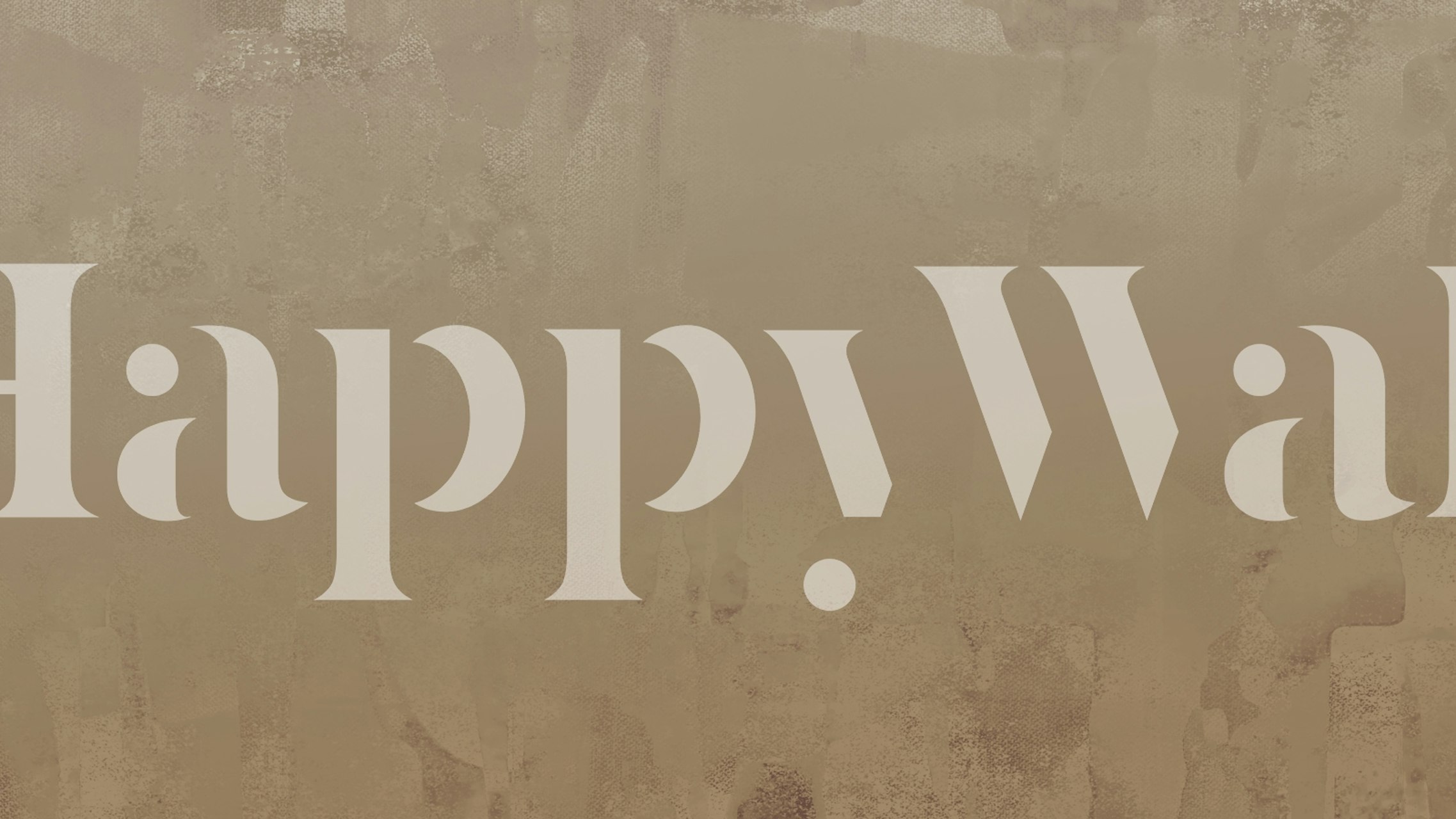 Metallic Urban Art wallpaper in a room