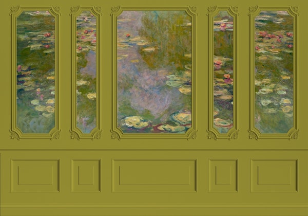 Monet Pond Green Lilies Oasis