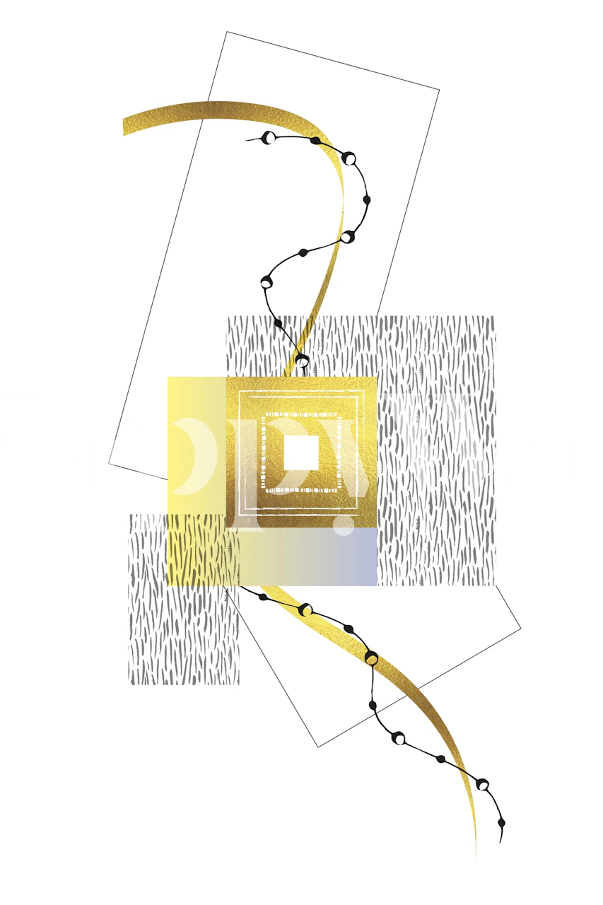 Tapeta Posh Design No 2 gold w pokoju