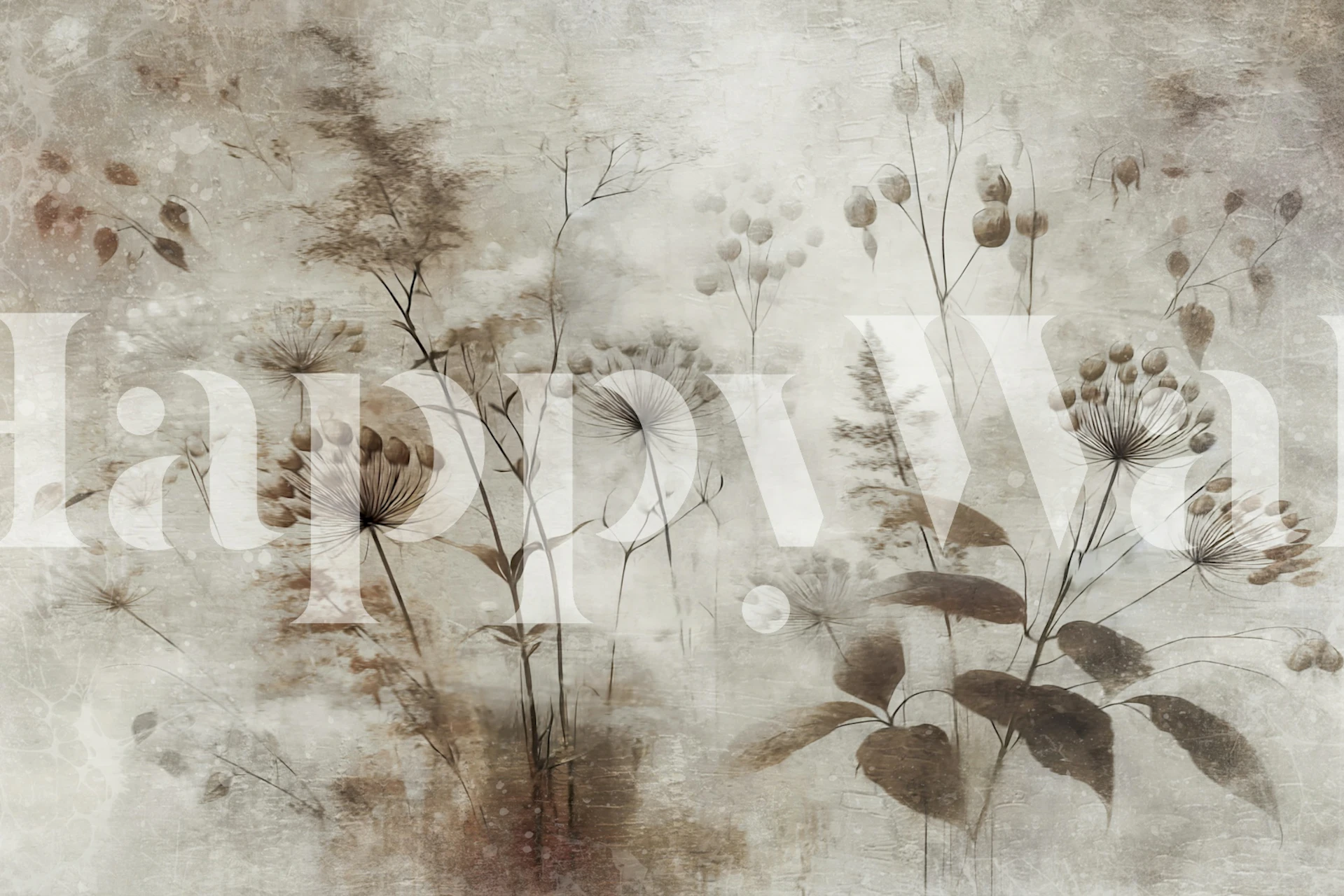 Zidna obloga Autumn Flora Essence u sobi