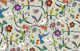Hummingbirds and Passionflowers - grey
