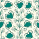 Elegant Floral Sketch Green