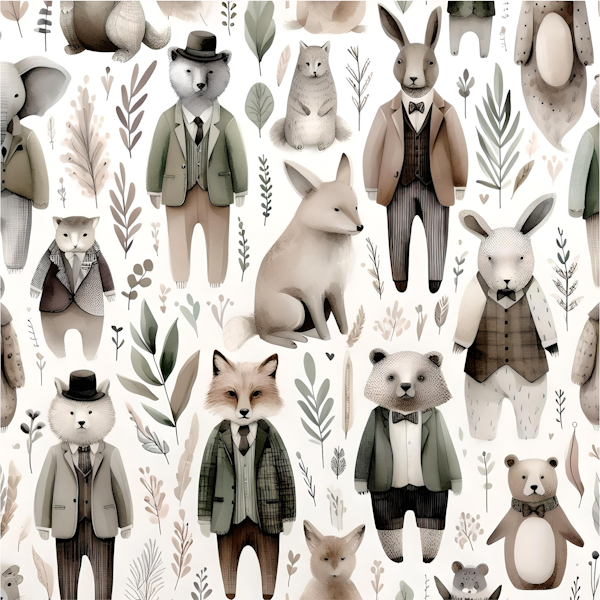 Dapper Animals in Suits