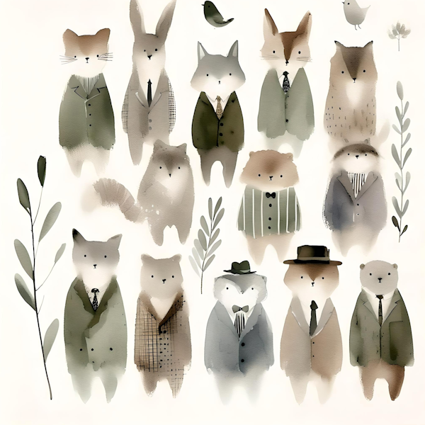 Dapper Furry Friends