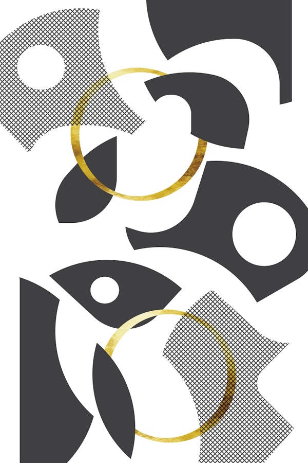 Cut Out Abstract No 1 gold