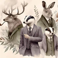 Chic Forest Dwellers papiers peint