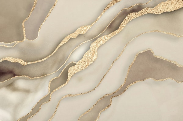Sophisticated Gold Beige Marble