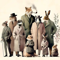 Forest Hipster Gathering papiers peint