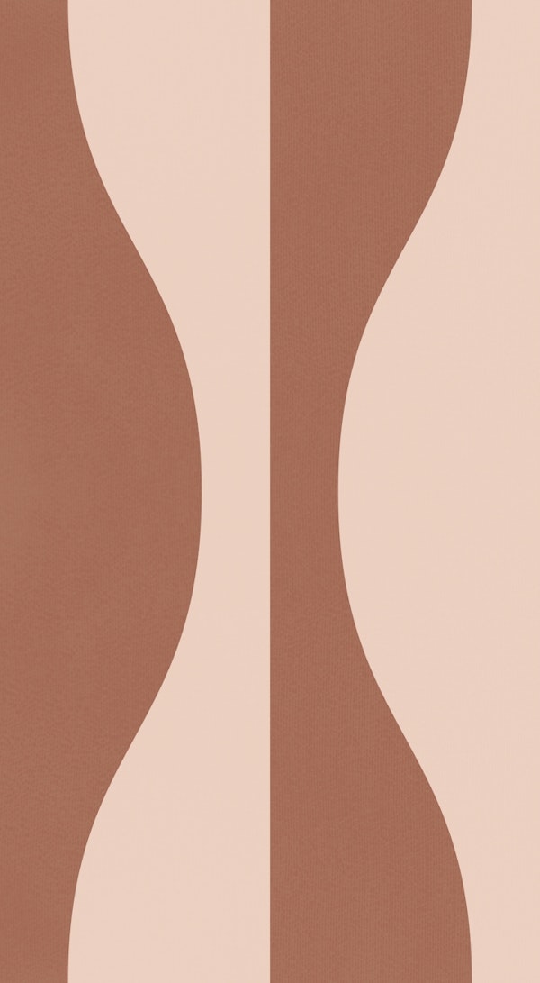 Vintage Abstract Geo Shape Mocha Mousse Brown