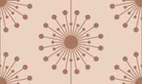Midcentury Abstract Dandelion Mocha Mousse ταπετσαρία