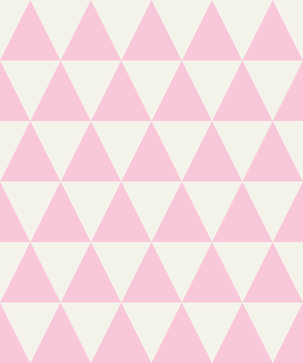 Triangles - Pink and Cream