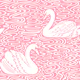 Swan Lake, white on pink