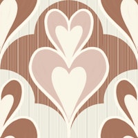 Moucha mousse abstract hearts - Pantone 25 tapetit