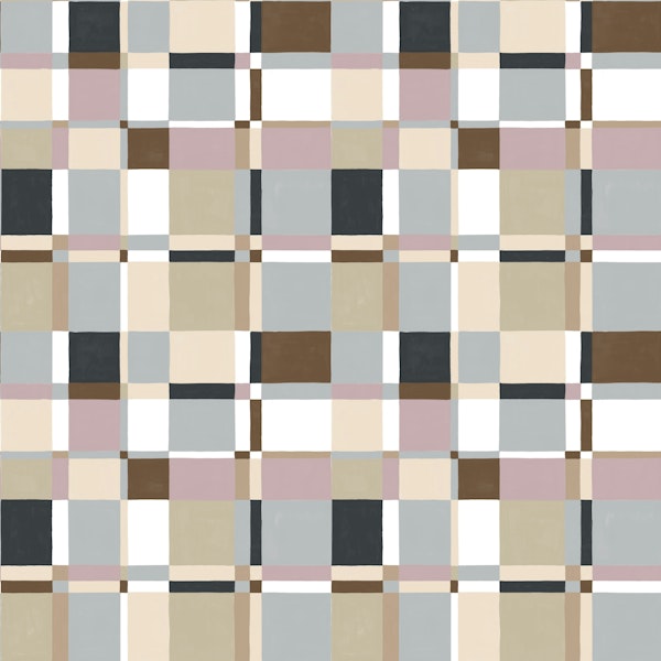 Modernist Plaid in neutral mix