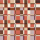 Modernist Plaid in red ginger spice