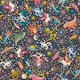 Midcentury Space Adventures - navy small