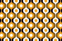 Golden Retro Waves tapete