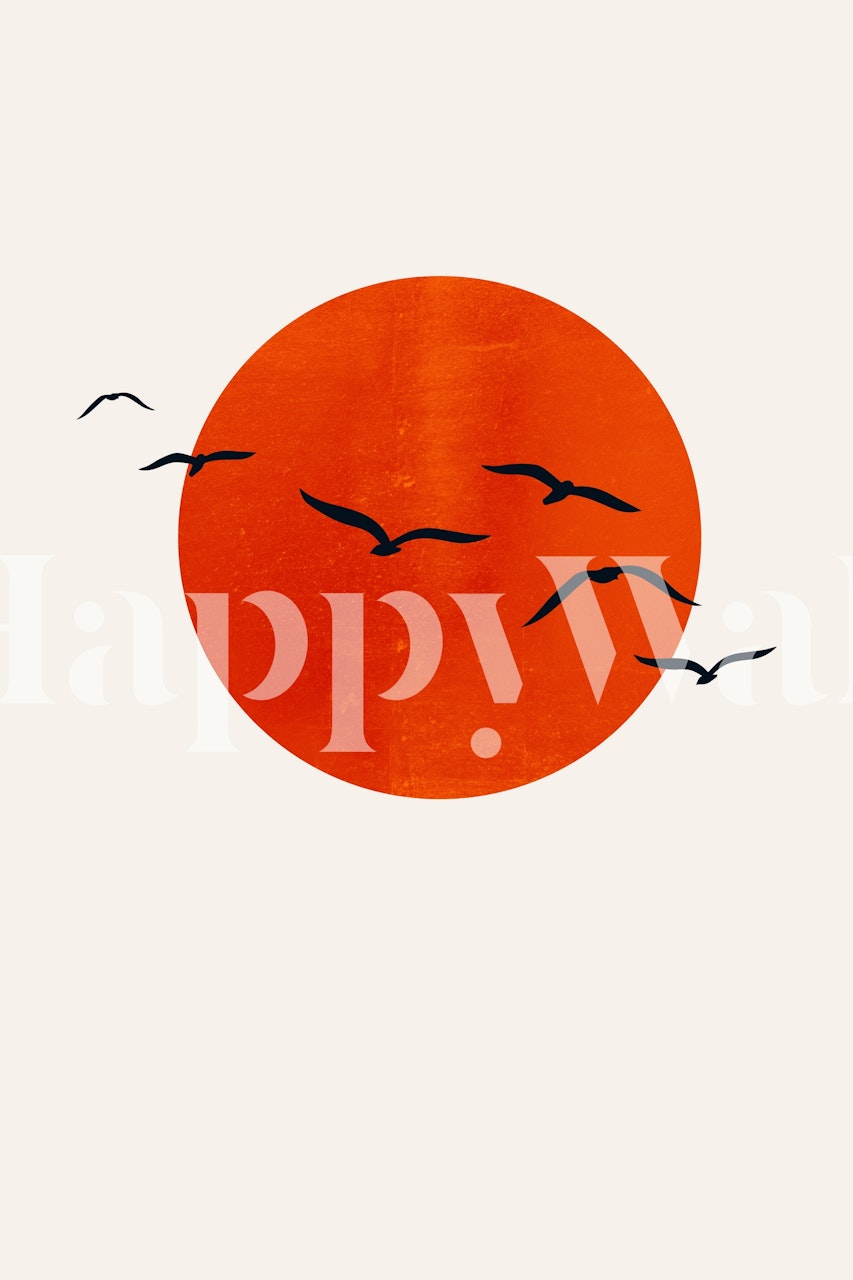 A Sunny Day tapetdesign i ett rum