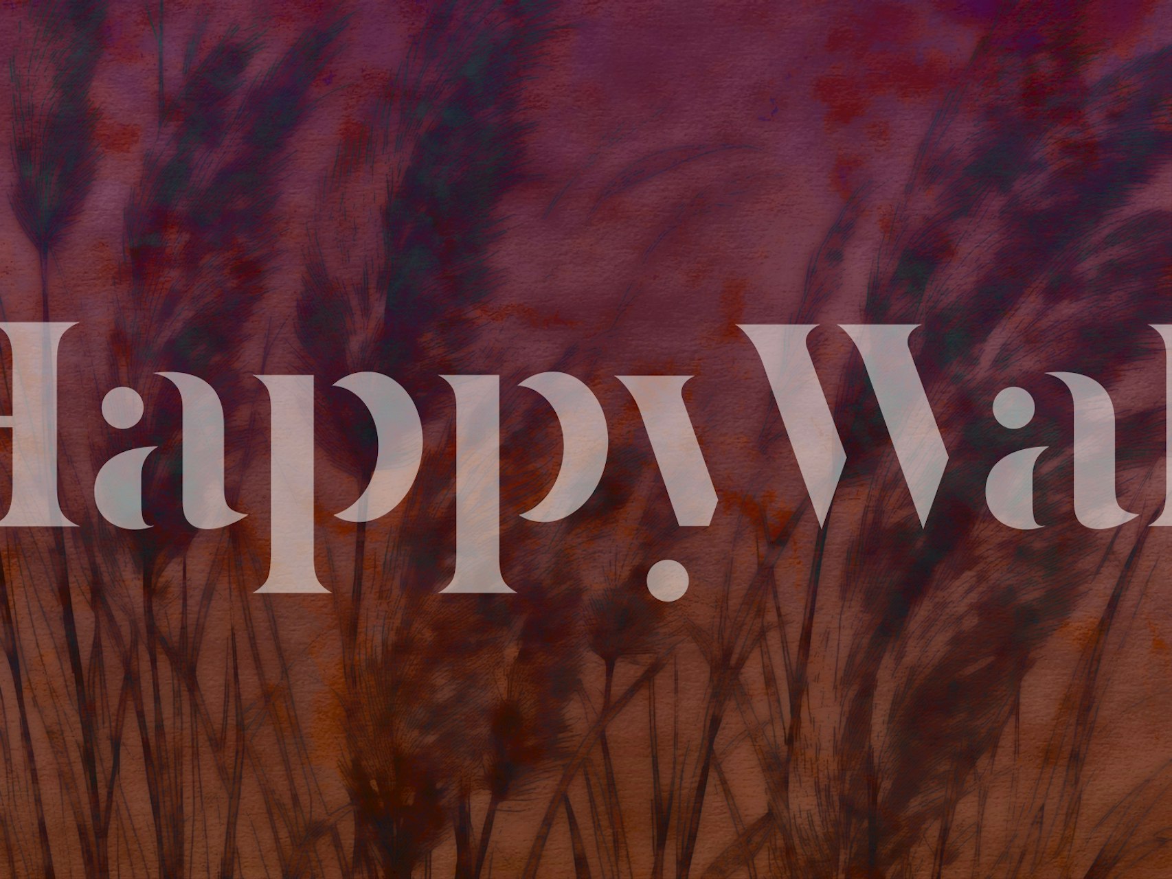 Dreamy Pampas Grass Serenity wallpaper in a room