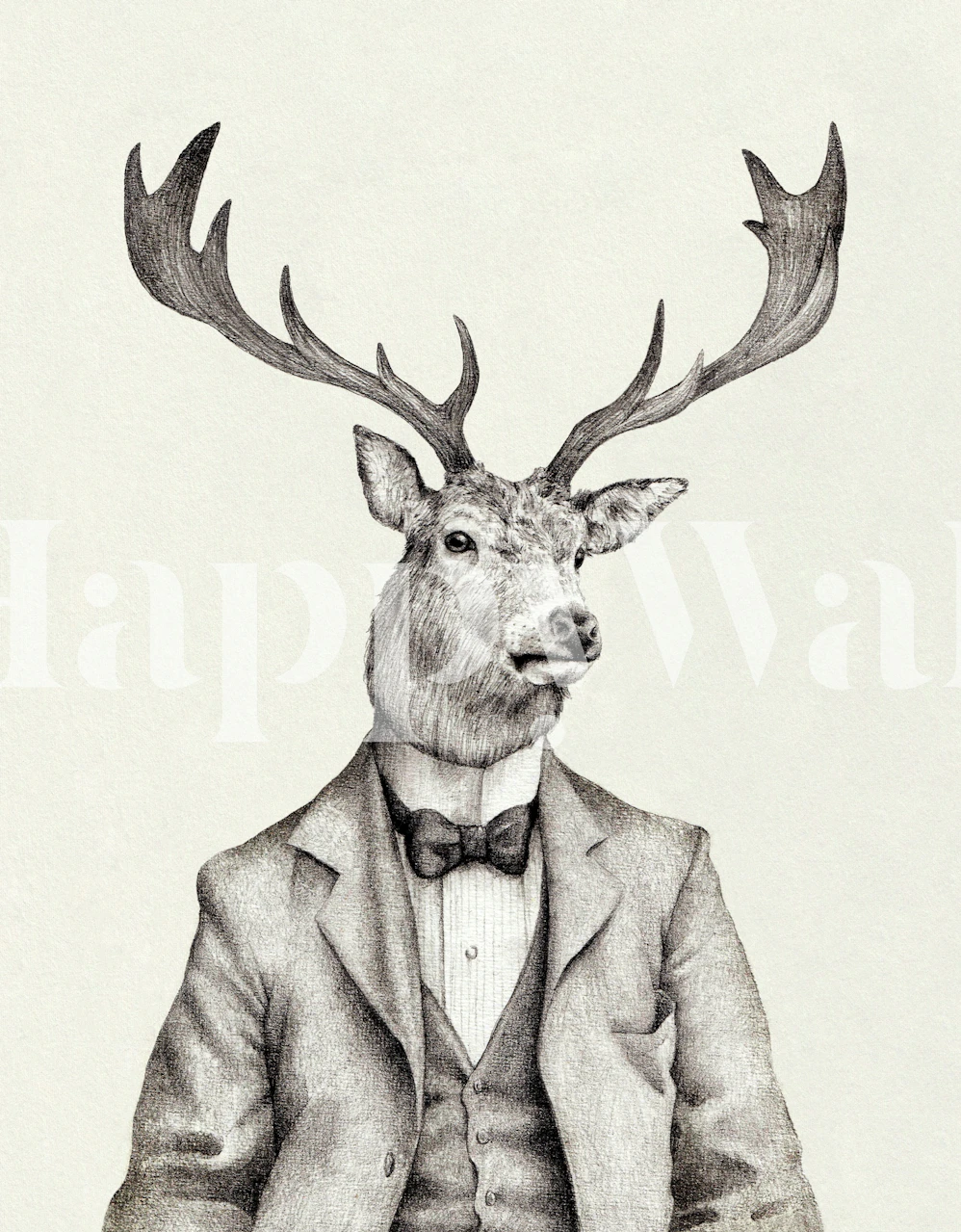 Mr. Buck wallpaper design in a room