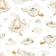 Fluffy Geese - mint