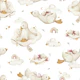 Fluffy Geese - pink