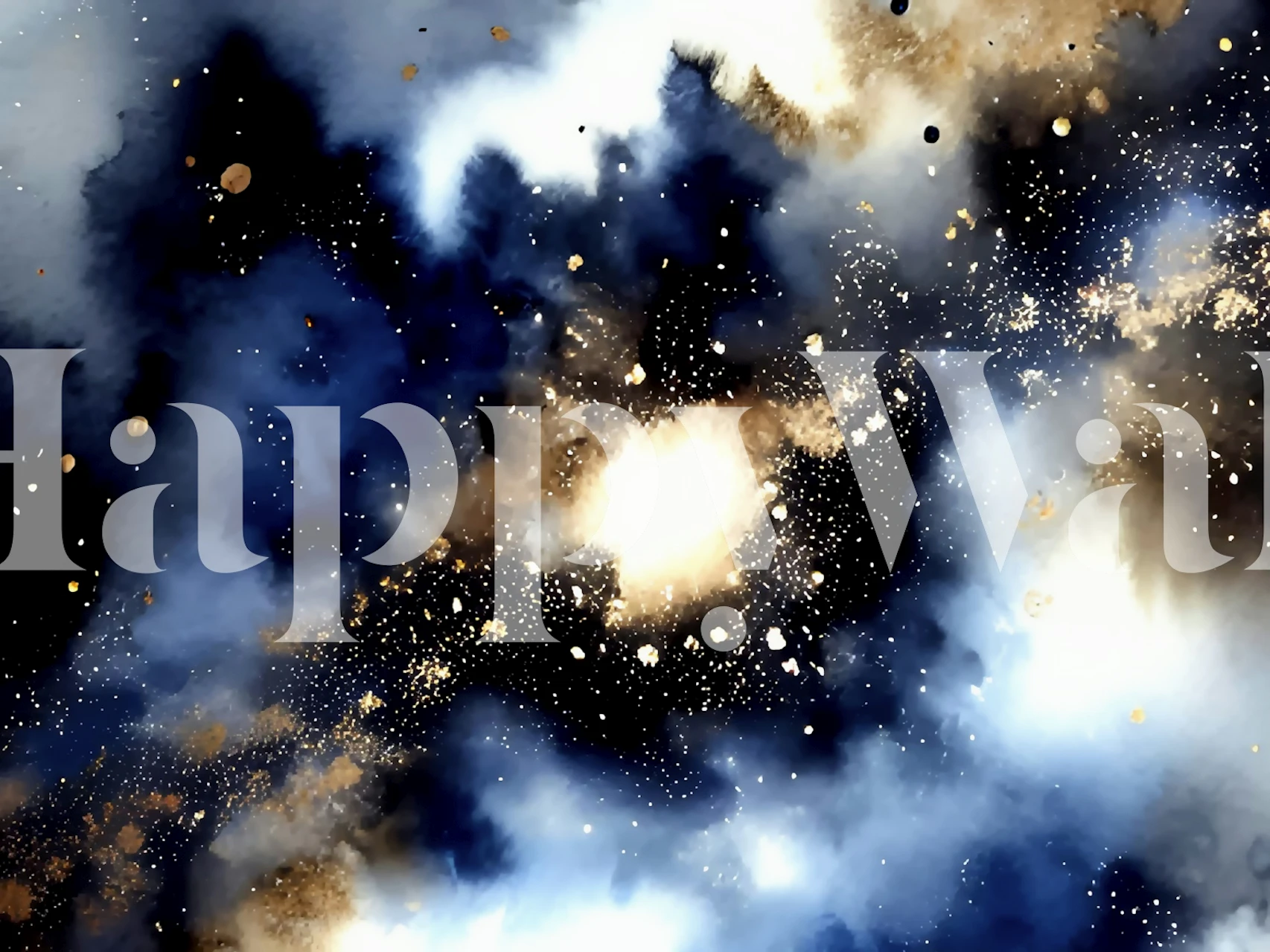 Papier peint Cosmic Radiance dans une pièce